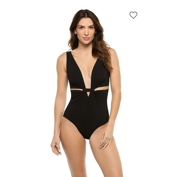 KARLA COLLETTO Arlo Plunge One Piece Swimsuit Size US8 $318 - Picture 1 of 9